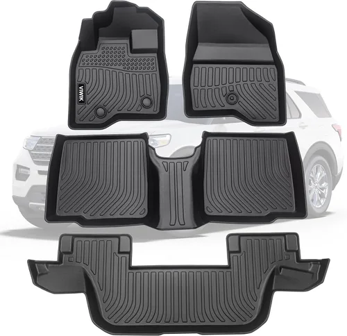 Miniatura 36 de Tapetes VIWIK para Ford Maverick Fuel 2025-2022, forros de piso 3D antideslizantes, tapetes impermeables de TPE para automóvil, protección de ajuste