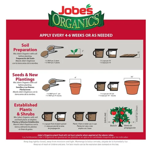 Miniatura 8 de Jobe's Organics - Fertilizante vegetal y tomate (paquete de 2)