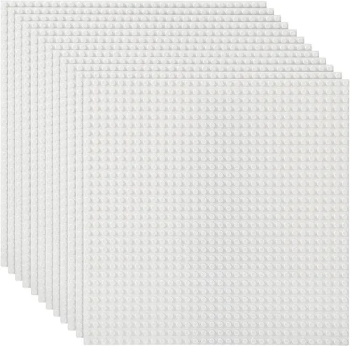 Miniatura 18 de Lekebaby Base de construcción clásica para ladrillos de construcción, 100% compatible con las principales marcas: placa base de 10 x 10 pulgadas