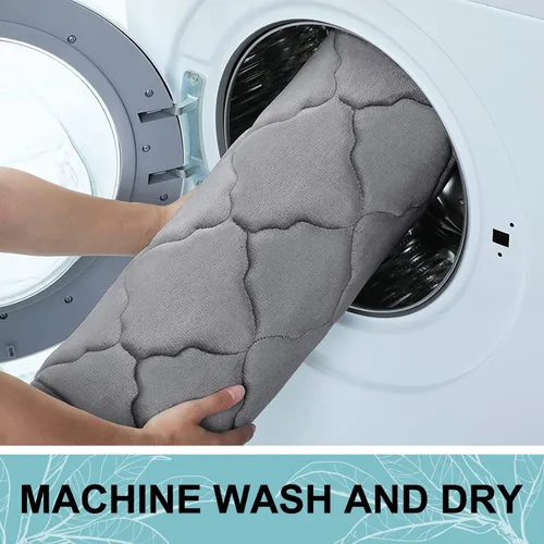 Miniatura 8 de OLANLY Alfombra de baño de espuma viscoelástica de 24 x 16 pulgadas, ultra suave y absorbente, antideslizante, cómoda, lavable a máquina, para suelo