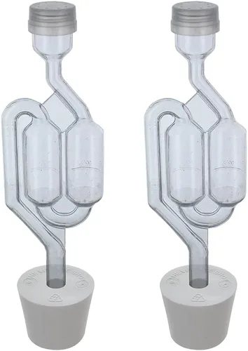 Miniatura 9 de Home Brew Ohio Doble burbuja Airlock con tapón de goma 6.5 (juego de 2)