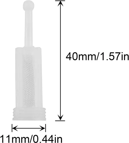 Miniatura 4 de 20 unids 1.575 in pintura pistola filtro pantalla protección ambiental pistola spray filtro desechable HVLP gravedad pistola filtros malla fina