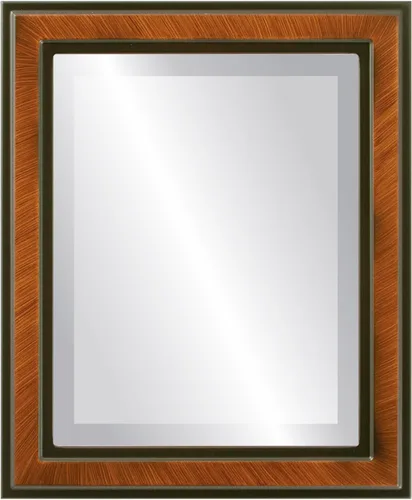 Miniatura 10 de OVALCREST Espejo de pared biselado rectangular para decoración del hogar, estilo Wright - Oro champán - Dimensiones exteriores de 16 x 20 pulgadas
