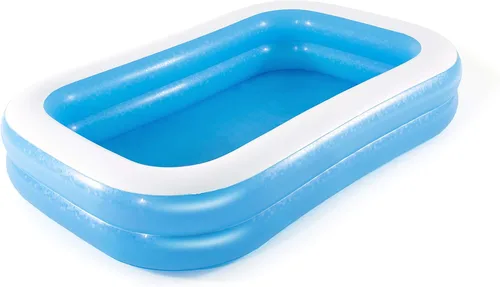 Miniatura 10 de Bestway 54006 Piscina inflable rectangular familiar, 103.1 x 68.9 x 20.1 in, azul/blanco
