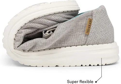 Miniatura 5 de Hey Dude - Mocasines Wendy de tela chambray para mujer