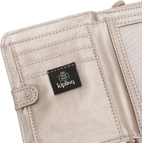 Miniatura 5 de Kipling Amor del dinero para mujer, tecnología RFID anti-hacker, cartera de poliéster con cierre de cremallera