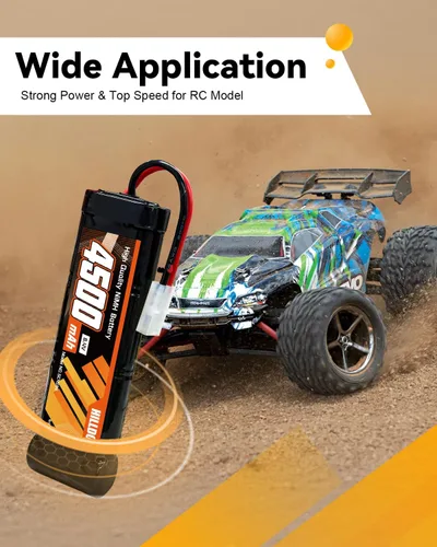 Miniatura 5 de Hilldow 8.4V NiMH Battery 4500mAh High Power Battery with TMY Connector for RC Car RC Truck Racing Hobby