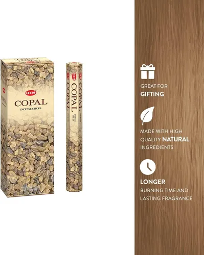 Miniatura 3 de VIEX HEM AGLAN Wholesaler, paquete de 6 tubos hexagonales de 20 varillas con soporte de incienso de madera, diferentes aromas hechos a mano