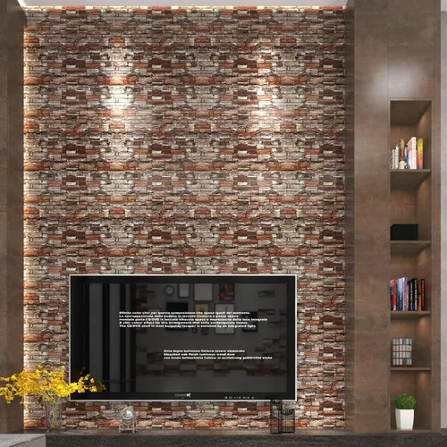 Miniatura 3 de Yutianli Paneles de pared autoadhesivos 3D de 7 mm de grosor anticolisión, 10 unidades, 57 pies cuadrados, panel de pared de espuma antigua, paneles