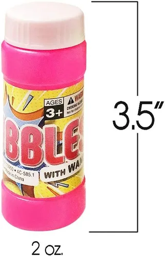 Miniatura 4 de ArtCreativity Botellas de burbujas con varita, paquete de 24 burbujas para niños, recuerdos de fiesta a granel, juguetes de verano al aire libre