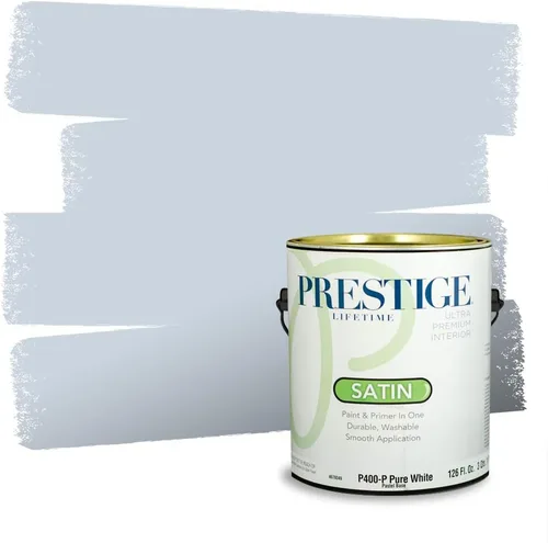 Miniatura 382 de Pintura Exterior + imprimación PRESTIGE, todo-en-uno, 1 galón, acabado mate, color comparable al Valspar* Royal Gray* VS151-Gris real