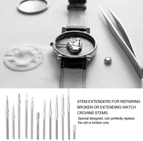 Miniatura 2 de Extensor de vástago de bobinado barra de extensión de reloj reloj de pulsera extensor de tallo de bobinado para 2824 2836 movimiento