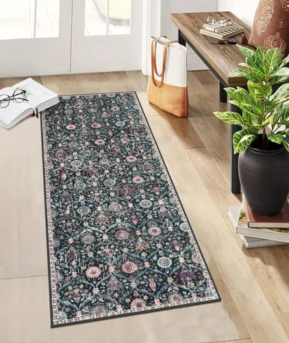 Miniatura 76 de Lahome - Alfombra de marroquí tejida, alfombra para cocina, pasillo, antideslizante, pasillo para entrada, pasillo de lavadero, dormitorio, 274 x