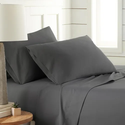 Miniatura 11 de Southshore Fine Living, Inc. Juego de ropa de cama de microfibra de 4 piezas, juego de sábanas tamaño Queen, sábana bajera ajustable de 14 pulgadas