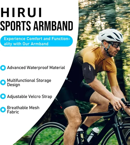 Miniatura 2 de HiRui Soporte universal cómodo para teléfono, pulsera ajustable para ejercicio, compatible con iPhone 17/16/15/14/Plus/Pro Samsung Galaxy todos