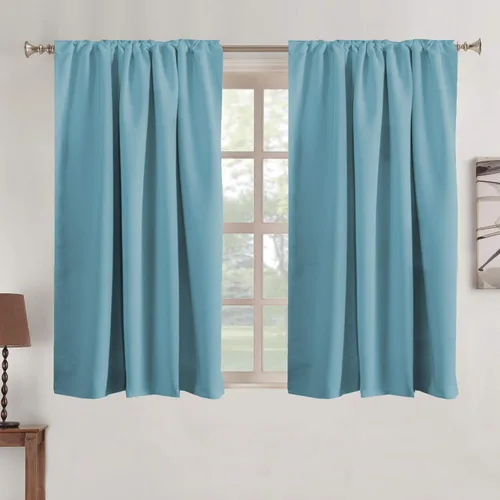 Miniatura 2 de Turquoize Cortinas Opacas con Aislamiento Térmico Paneles de Tratamiento de Ventanas con Bolsillo para Barra Paneles de Ventana para Ventanas