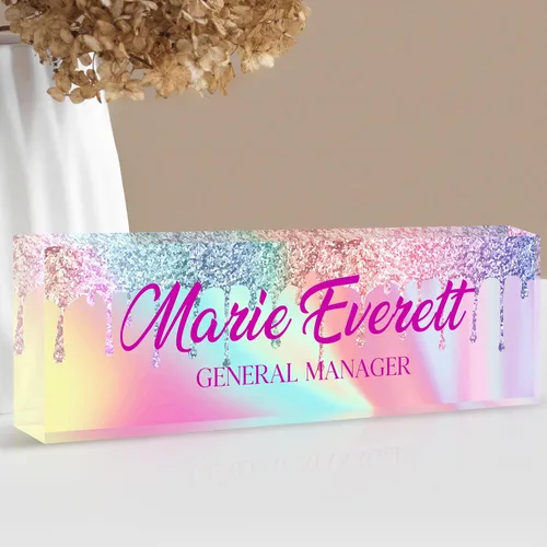 Miniatura 16 de Placa de nombre personalizada para escritorio Placa de nombre de escritorio personalizada Regalos personalizados de agradecimiento para jefe