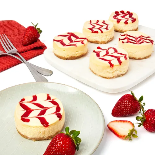 Miniatura 9 de David's Cookies Tartas de queso – Postre cremoso y clásico de panadería perfecto para cualquier ocasión – Gran idea de regalo para mujeres, hombres