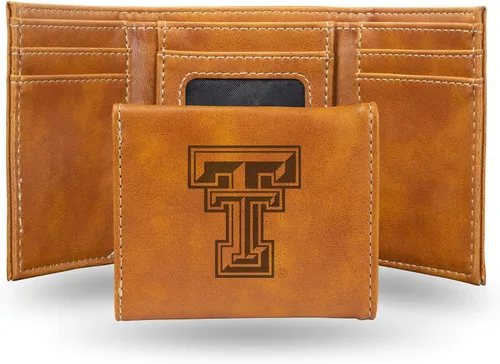 Miniatura 15 de NCAA Rico Industries - Billetera triple grabada con láser, con grabado láser, accesorio para hombre
