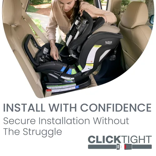 Miniatura 4 de Britax Poplar S Asiento convertible para automóvil, asiento de automóvil 2 en 1 con diseño delgado de 17 pulgadas, tecnología ClickTight