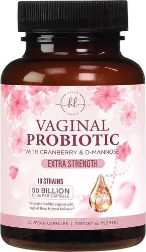 Probióticos vaginales para mujeres – Apoya suavemente la salud femenina, el equilibrio del pH, el olor saludable y la flora vaginal – 50 mil