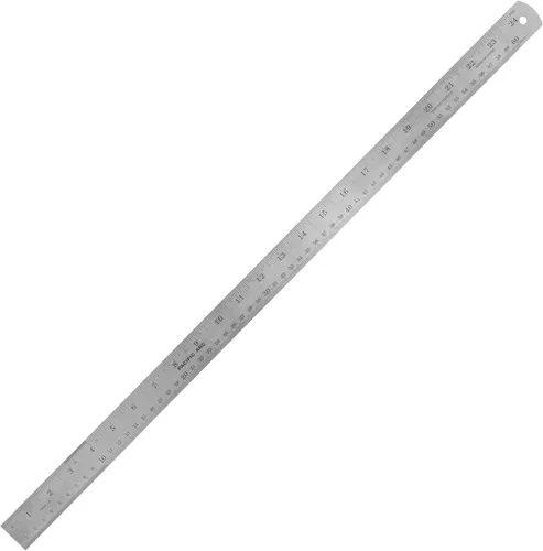 Miniatura 10 de Paquete de 2 reglas Pacific Arc de acero inoxidable de 12 pulgadas con mesa de conversión métrica y pulgadas