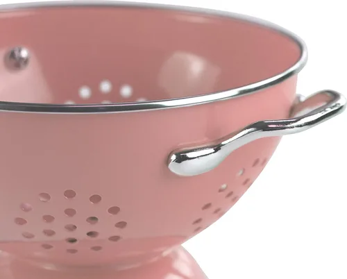 Miniatura 11 de Reston Lloyd Calypso Basics - Colador esmaltado con recubrimiento en polvo con base sólida, cesta coladora con asas, para pasta, bayas, verduras