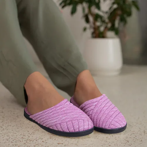 Miniatura 4 de Pantuflas de casa para mujer, cálidas, de espuma viscoelástica, con espalda abierta, para dormitorio, interiores, exteriores, otoño e invierno