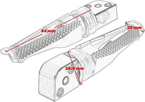 Miniatura 7 de Para Kawasaki Z800 2013-2016 para ZX6R 2005-2018 Reposapiés de motocicleta Clavijas CNC Aluminio Accesorios de motocicleta para Z900 2017-2018