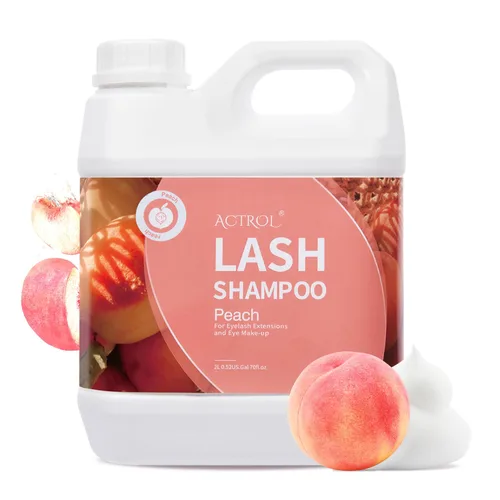 Miniatura 7 de ACTROL Limpiador de extensiones de pestañas Cherry Blossom 2L Natural Lash Extension Shampoo Professional Eyelid Foaming Cleanser Parabenos &