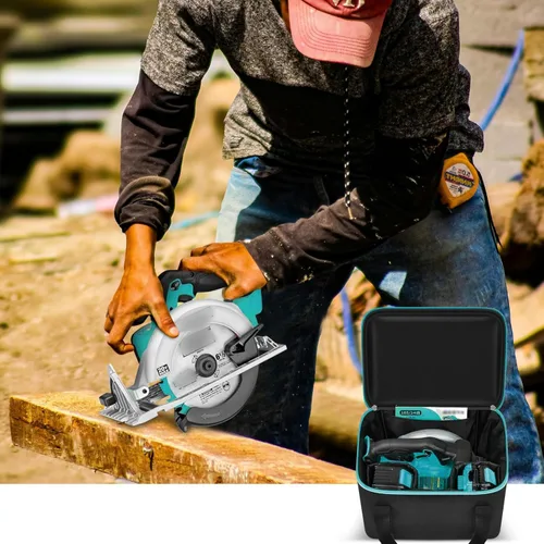 Miniatura 9 de Bolsa de herramientas universal para sierra circular DEWALT 20V MAX de 6.5 pulgadas DCS391B/DCS565B, para Makita XSS02Z 18V Sierra Circular, solo