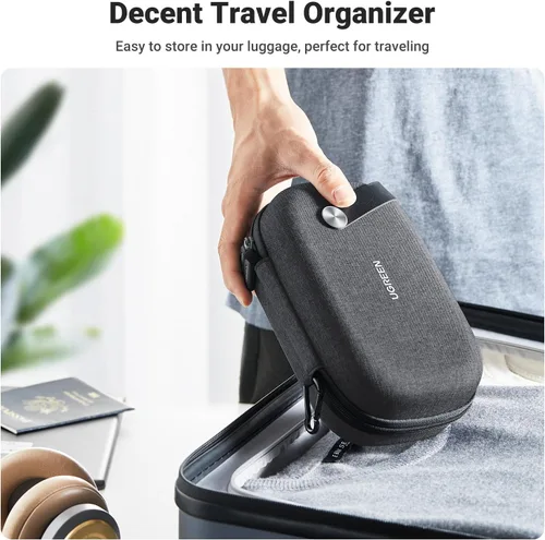 Miniatura 8 de UGREEN Organizador electrónico Estuche de viaje Bolsa Accesorios Bolsa de almacenamiento impermeable Portátil Bolsa de almacenamiento Esenciales