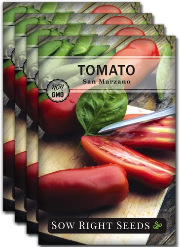 Miniatura 9 de Sow Right Seeds - Semillas de tomate San Marzano para plantar - Paquete de reliquia sin OMG con instrucciones para plantar un jardín de verduras