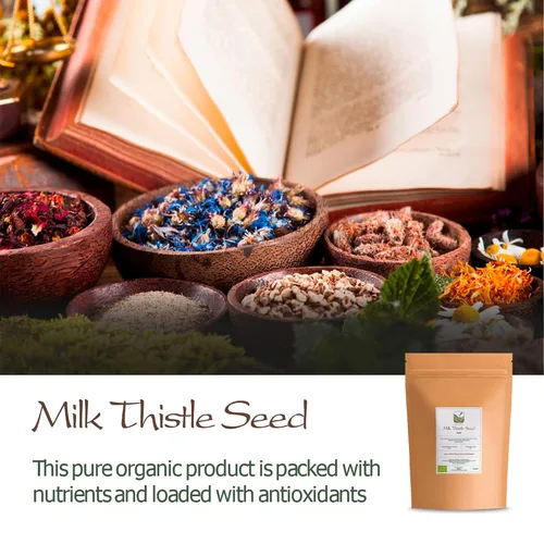 Miniatura 7 de Té orgánico de semillas de cardo mariano - Semillas de mariadistel - Silybum Marianum - Shou Mei Fi té de cardo mariano té Milkthisel orgánico