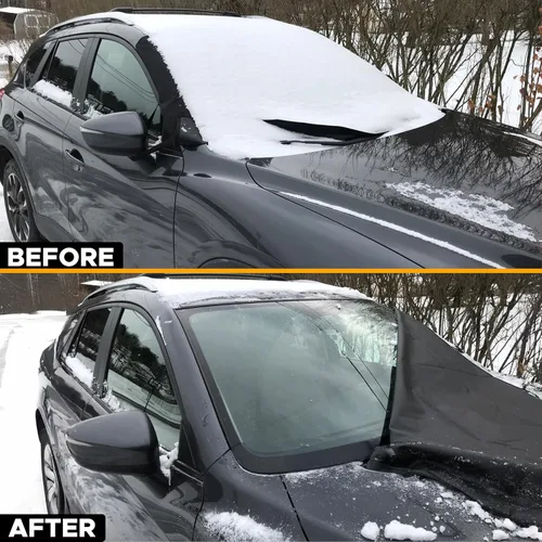 Miniatura 6 de EcoNour Cubierta de parabrisas para hielo y nieve Tela Oxford 600D mejorada, cubierta de parabrisas contra escarcha para automóvil Resistente al