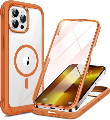 Miniatura 185 de Miracase Funda para iPhone 13 de 6.1 pulgadas, [sin burbujas] funda de teléfono de cuerpo completo con pantalla de vidrio completa integrada, sin