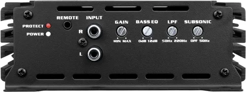 Miniatura 2 de DR-1200.1 Amplificador de coche monobloque clase D 1200W RMS @ 1-Ohm estable Amplificador de audio de subwoofer de alta eficiencia con control