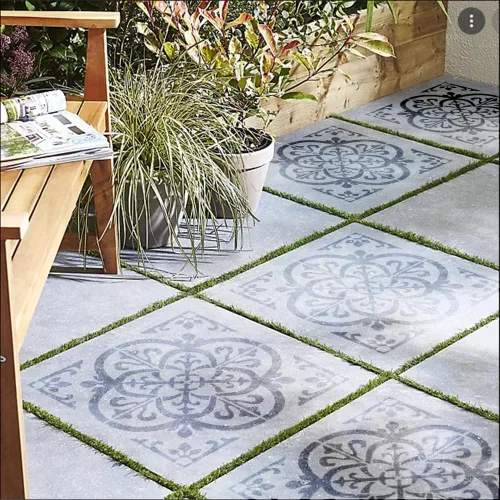 Miniatura 2 de 4 plantillas de azulejos reutilizables de 12 x 12 pulgadas, plantillas de mandala, plantillas grandes para pintar pisos, plantillas de pared