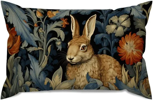 Miniatura 123 de ArogGeld Fundas de Almohada Euro Sham Florales Verde y Blanco Gris Estilo Chinoiserie Funda de Almohada Asiática Funda de Cojín Decorativo 18x18
