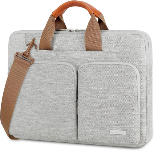 Miniatura 9 de Lacdo Bolsa de hombro protectora para laptop de 360°, funda para portátil de 14 pulgadas para HP Lenovo, Dell, Asus Asus Acer Chromebook 14, HP Negro
