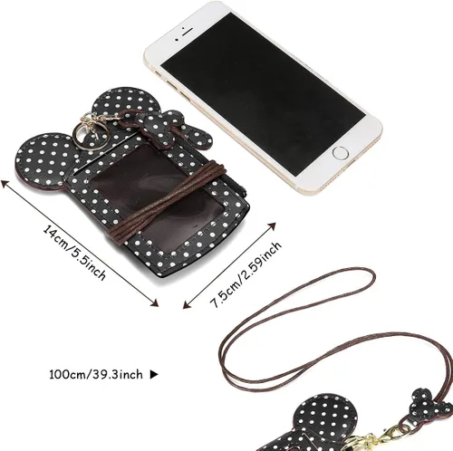 Miniatura 2 de JOSEKO Cartera con forma de animal para mujer, con forma de cuello, con forma de lunares, monedero