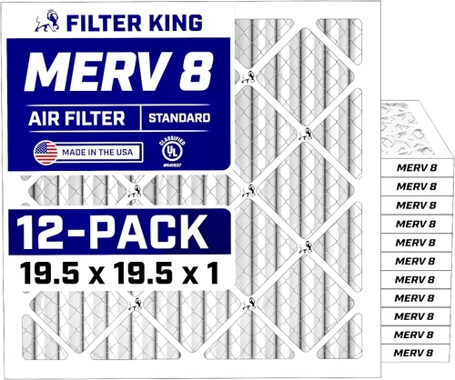 Miniatura 177 de Filter King Filtro de aire de 5.88 x 12.13 x 1 (MERV 8) (paquete de 12) filtros de horno de CA para control de polvo y alergias, fabricados en EE.