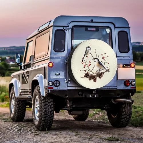 Miniatura 6 de Cubierta de neumático de repuesto para remolque, protector de pájaros de chickadee para remolque, RV, camioneta, SUV, camión, cámper y muchos