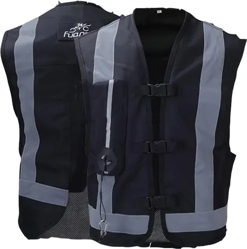 Chaleco de motocicleta con bolsa de aire, equipo de seguridad utilizado para montar en motocicleta y deportes ecuestres, chaleco reflectante para