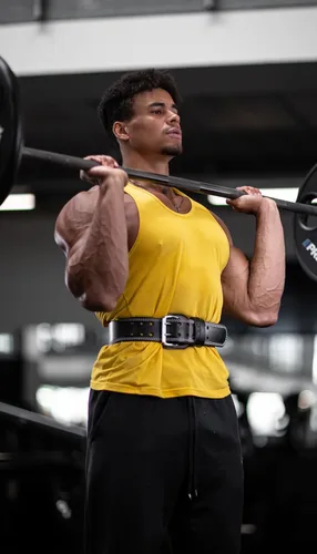 Miniatura 4 de Fitgriff® Cinturón clásico de levantamiento de pesas (100% cuero) para hombres y mujeres, cinturón de gimnasio para sentadillas, peso muerto
