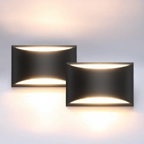 Miniatura 25 de Aipsun Aplique de pared de aluminio moderno LED para interiores, luces de pared interiores, 1 paquete, lámpara de montaje en pared con cable, luz