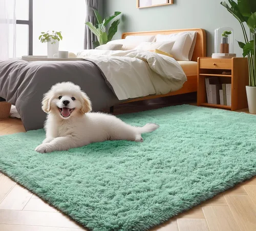 Miniatura 97 de ONASAR - Alfombra de pasillo negra de 2 x 6 pies, esponjosa, lavable, ultrasuave, afelpada, peluda, tapete para bebés, dormitorio de niños, armario