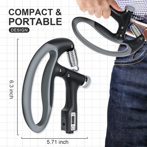 Miniatura 2 de ADDMOTOR Fortalecedor de agarre de mano, entrenador de fuerza de agarre para recuperación de lesiones de construcción muscular para atletas
