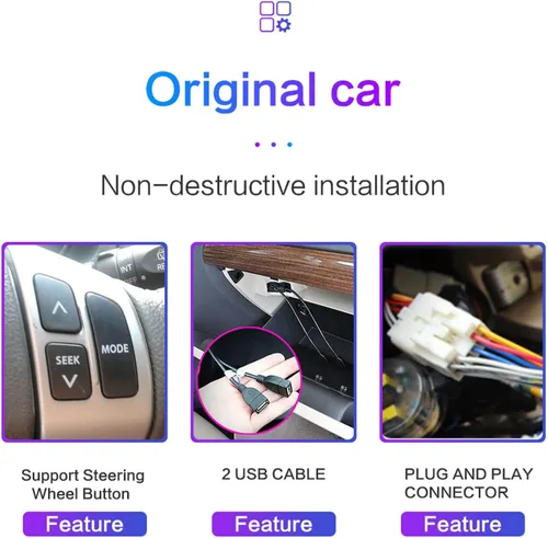 Miniatura 4 de 9 pulgadas Android 9.0 IPS pantalla coche estéreo radio navegación GPS para Isuzu DMAX 2007-2011 unidad principal Bluetooth reproductor multimedia