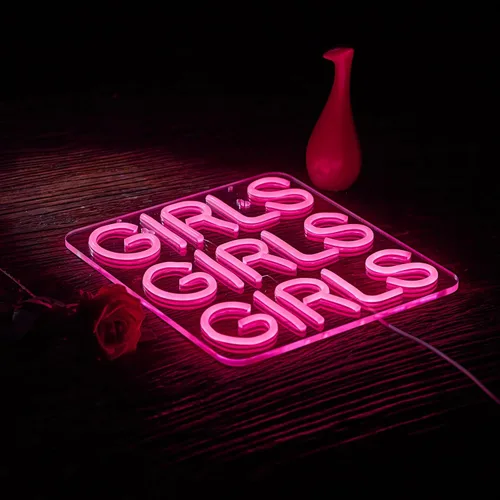 Miniatura 6 de Letreros de neón para niñas, bar de cerveza, hogar, arte, luz de neón LED, luces de neón con regulador para dormitorio, oficina, hotel, pub, café